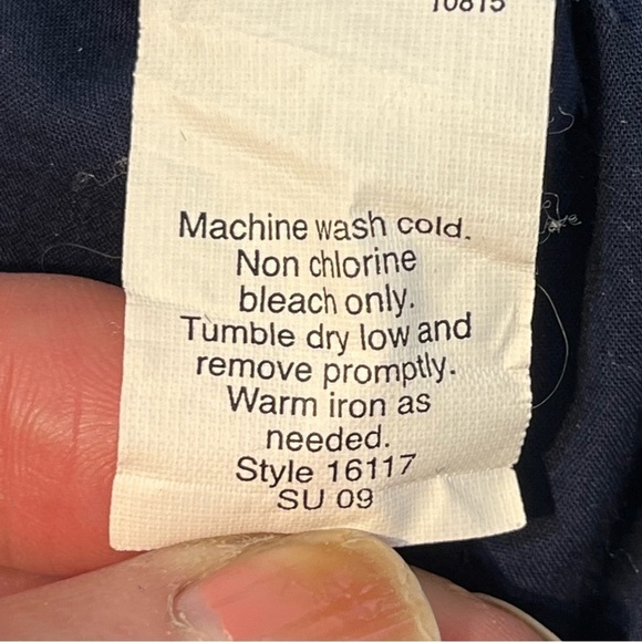 J. Crew Popover Blouse Chambrais Ruffles Small Petite - Picture 3 of 9